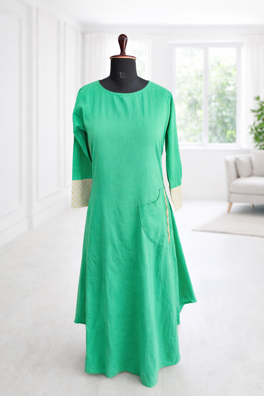 jeenas sea green kurta