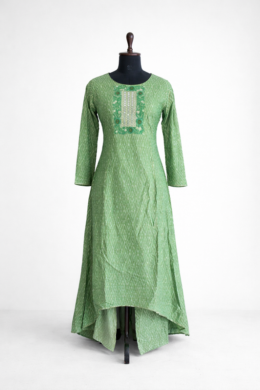 Jeenas Green Kurta with pant