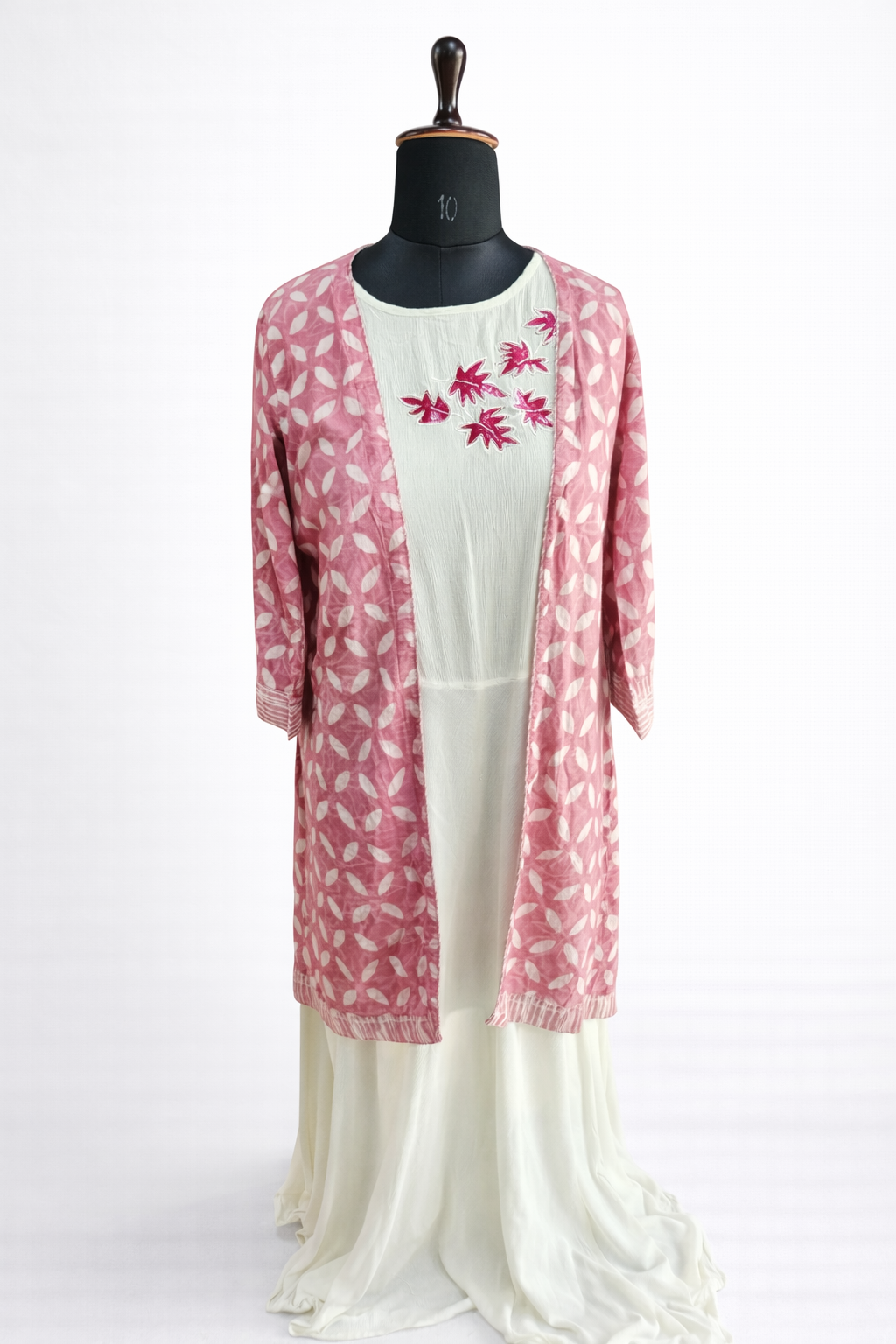 jeenas pink jaket with kurta