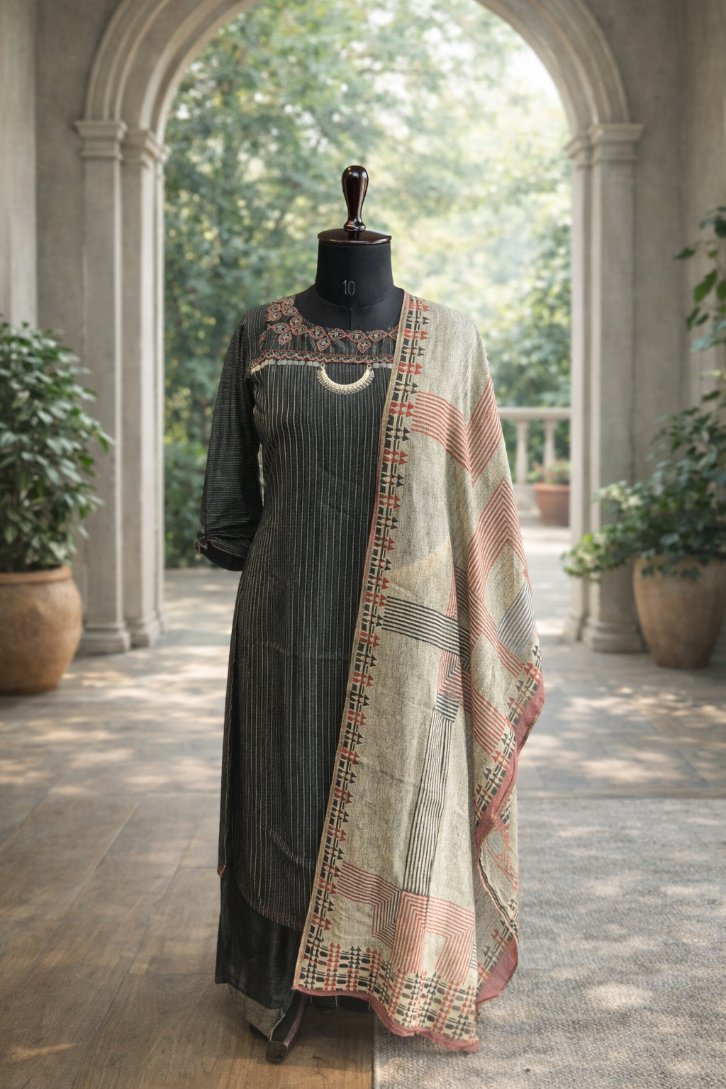 jeenas dupatta set