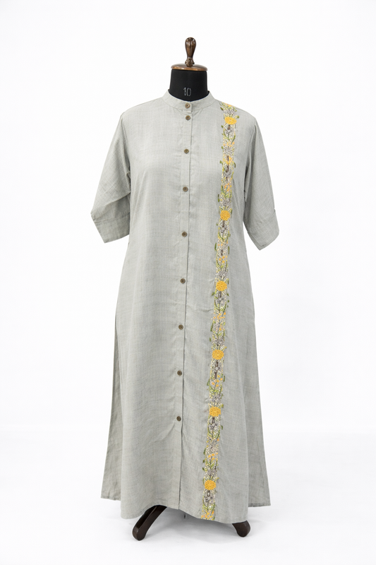 Jeenas brown long Kurta