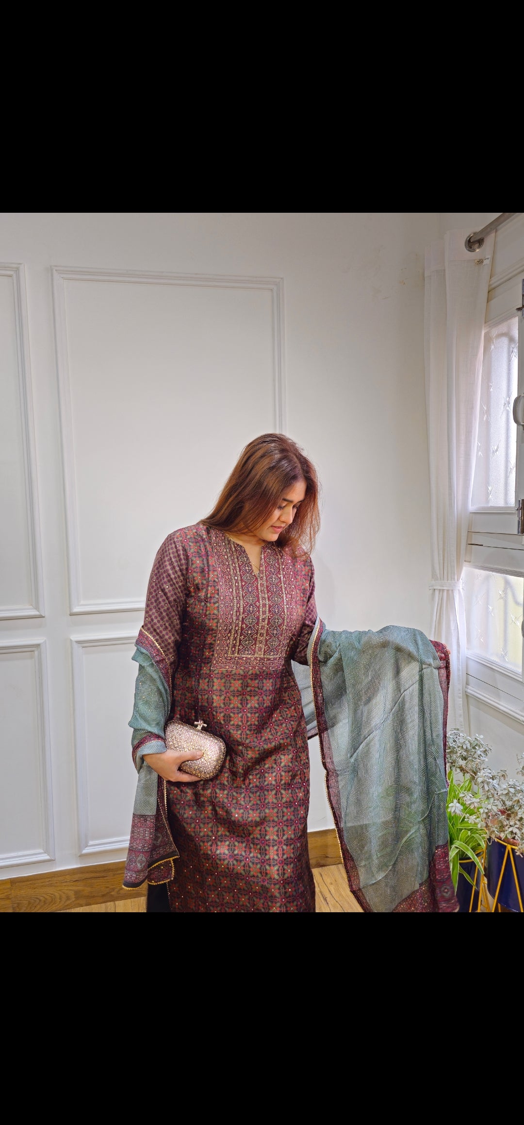 Jeenas pure silk suit set