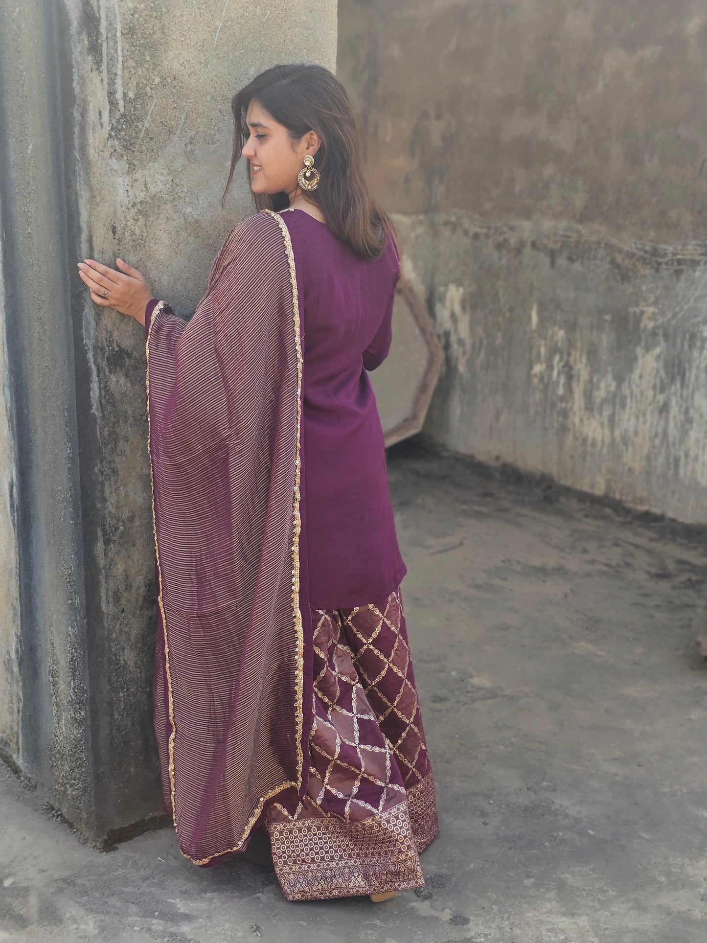 Wine pure silk divider set