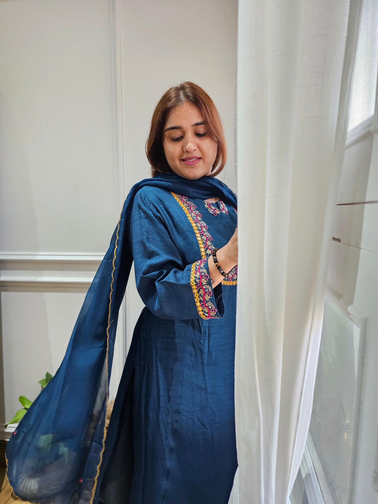 Jeenas silk suit set