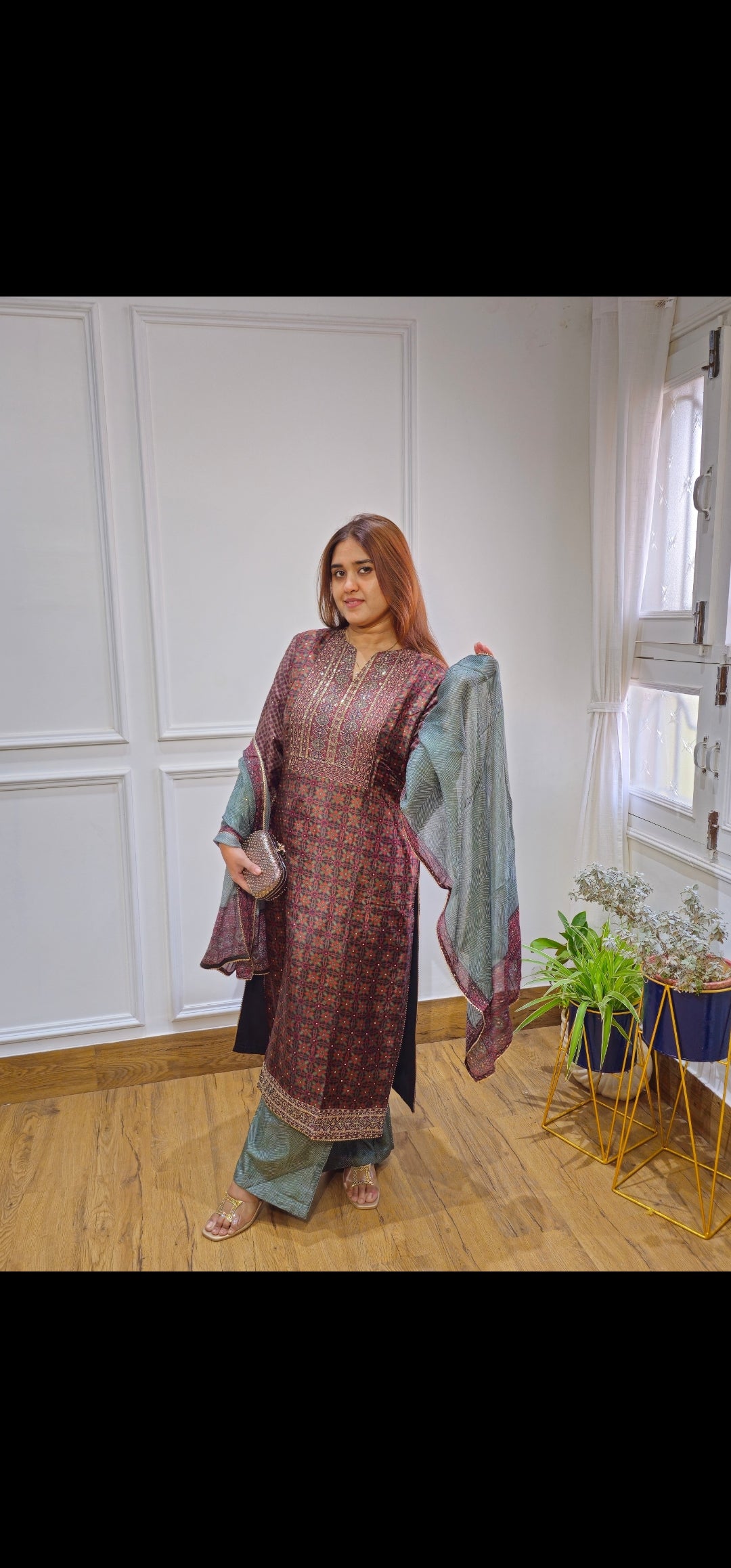 Jeenas pure silk suit set