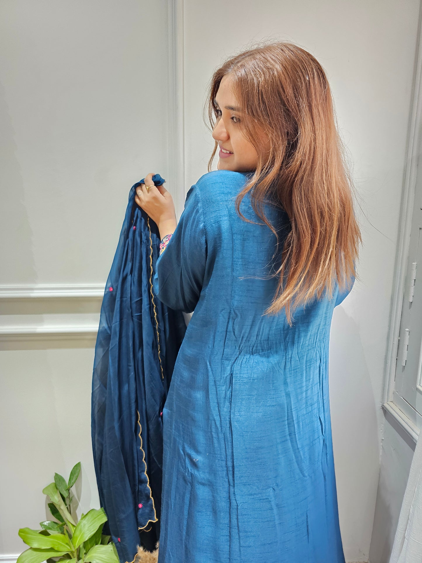 Jeenas silk suit set