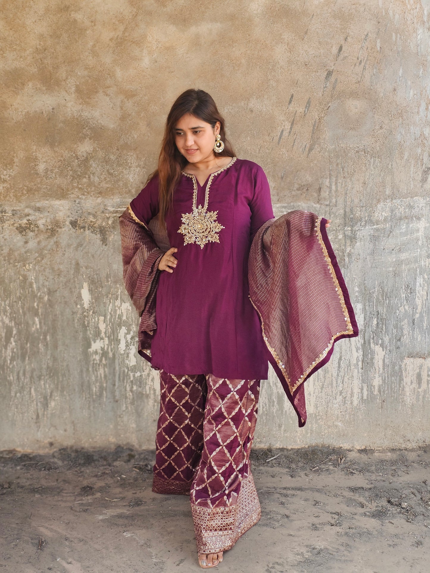 Wine pure silk divider set