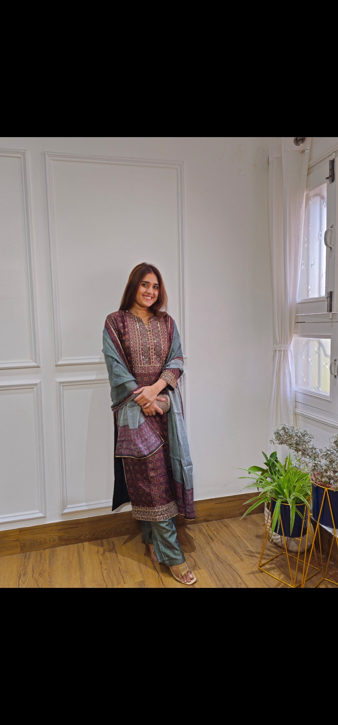 Jeenas pure silk suit set
