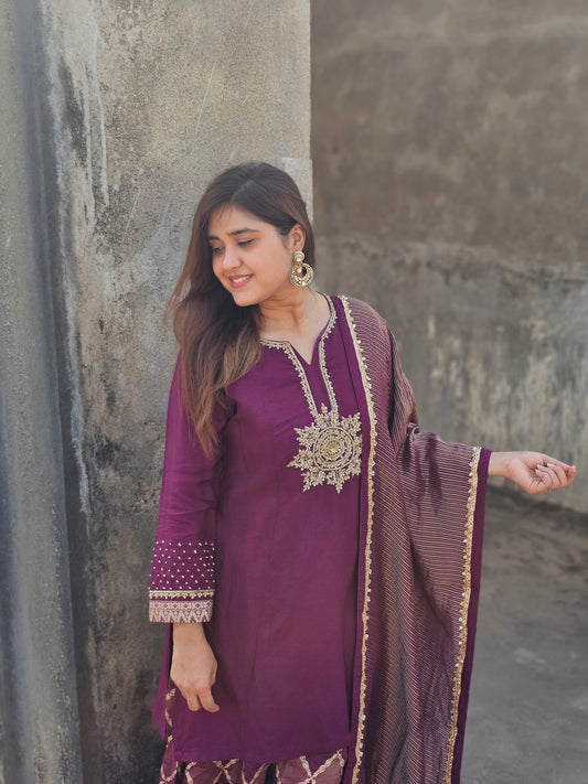 Wine pure silk divider set