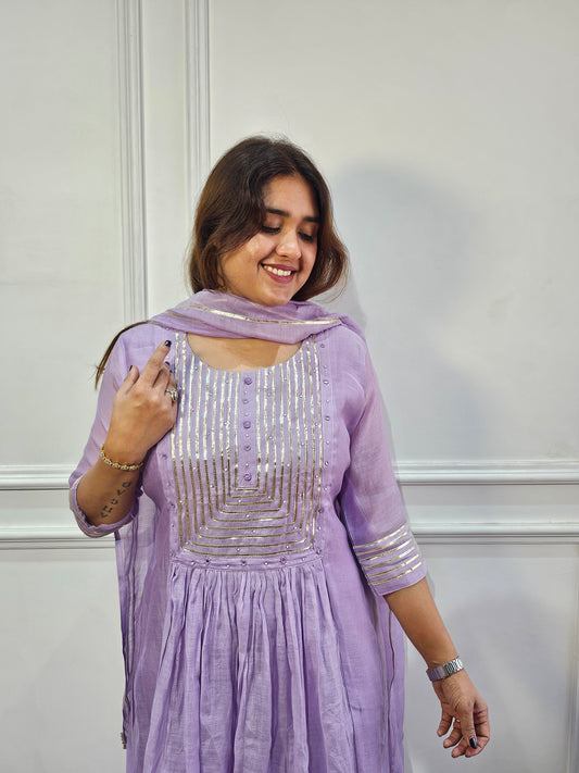 Jeenas pastel gota detailing suit set