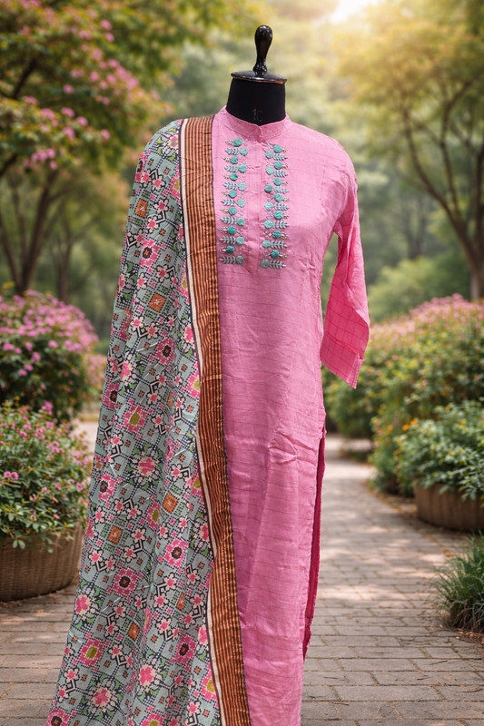 Jeenas Pure silk kurta dupatta