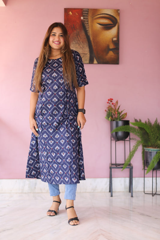JEENAS Women Cotton Kurti With Pocket