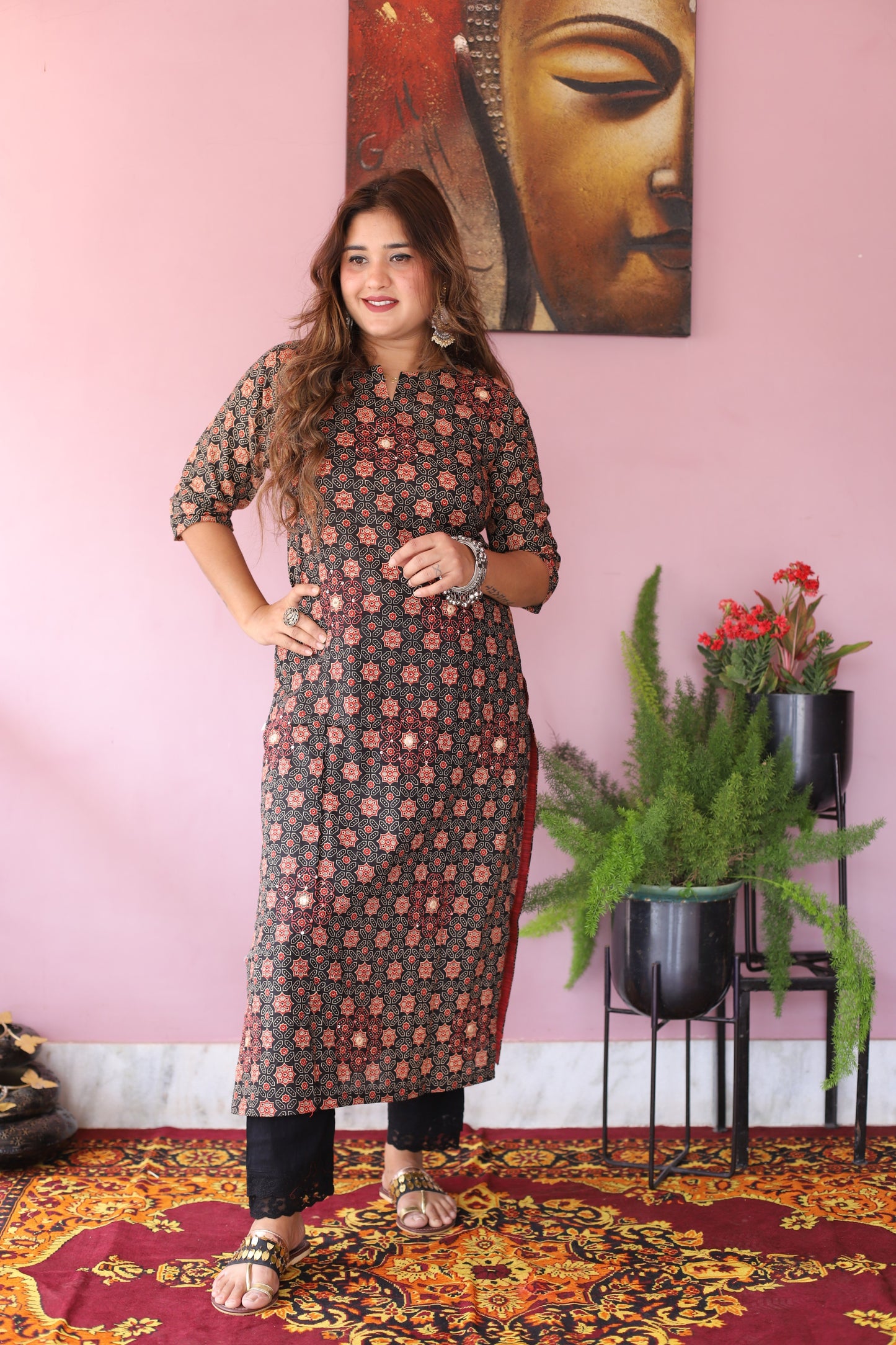 JEENAS Women Cotton Printed Kurta